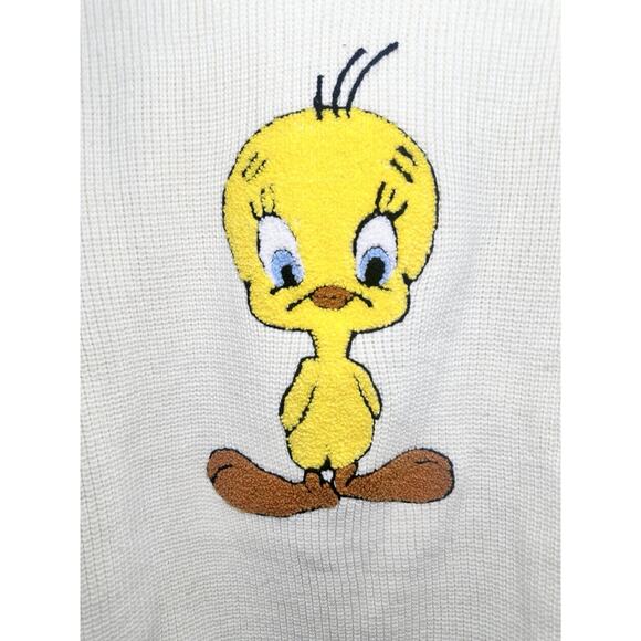 Vintage 1966 American Characters Looney Tunes Tweety Bird Knit Sweater Warner - Picture 2 of 7